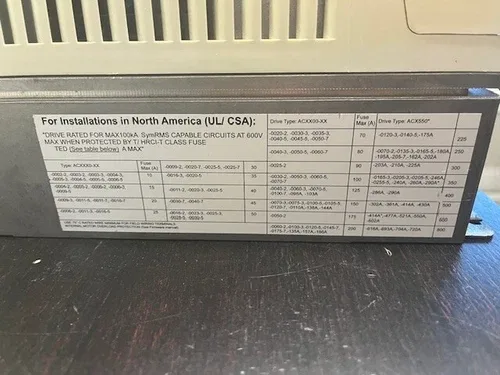 ABB 3HP VFD ACS800-U1-005-5+P901 AC Drive with Programming HIM 600VAC 6.2AMP 3