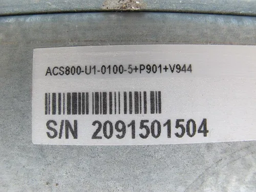 ABB ACS800-U1-0100-5+P901+V944 AC Drive 100 HP 480 V ACS 800 100HP 75 KW Cover 2