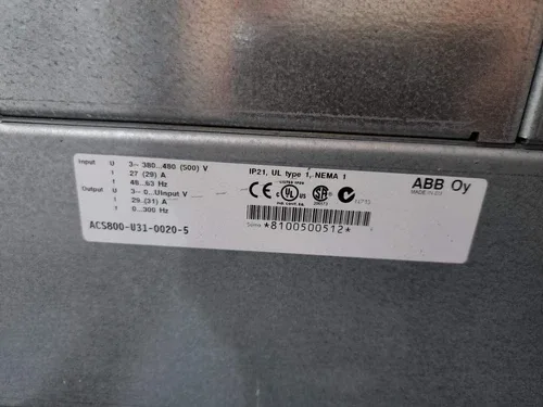 ABB ACS800-U31-0020-5 20 HP VFD 2