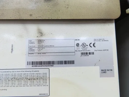 ABB ACS800-U4-0270-5+E210+P901 VFD Variable Speed Motor Drive 250Hp 480V 3Ph 2