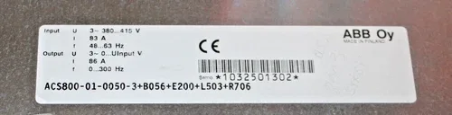 ABB ACS800-01-0050-3+B056+E200+L503+R706 Variable frequency drive 4