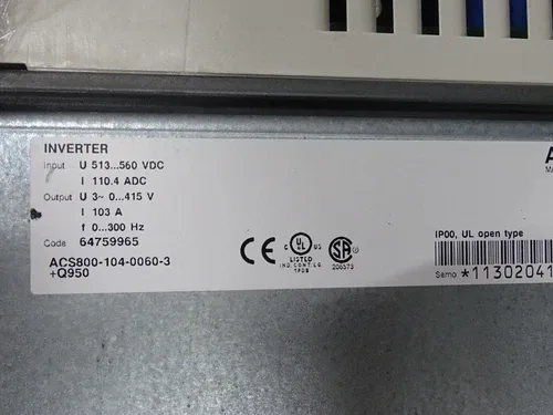 ABB ACS800 ACS800-104-0060-3+Q950 103A ACS800-104-0060 2