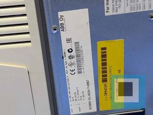ABB ACS800-01-0030-7 33 AMP AC Drive VFD ACS800-01-0030-7+Q967 2