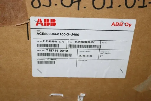 ABB Industrial AC Inverter Drive 3PH 380-415V 400V 100HP ACS800-04-0100-3+J400 2