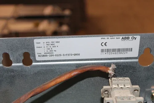 ABB ACS800-104-0125-5+F272+Q950 Drive 135A 4