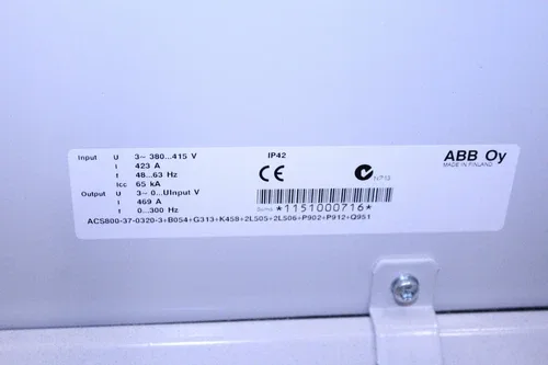 ABB ACS800-37-0320-3 Drive 469A 2