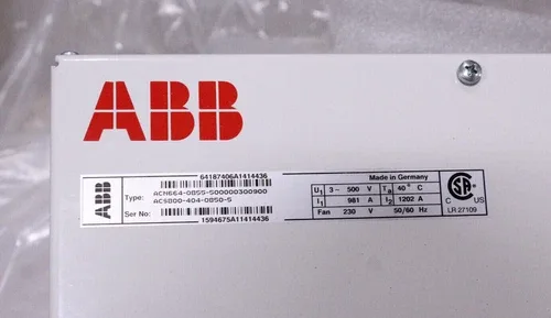 ABB ACS800-404-0850-5 Multidrive DC-Rectifier unit 500V DC 1202 A 4