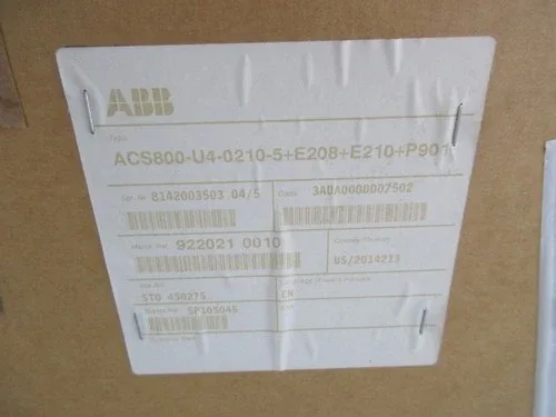 ABB ACS800-U4-0210-5+E208+E210+P901 380-480V 220A 3