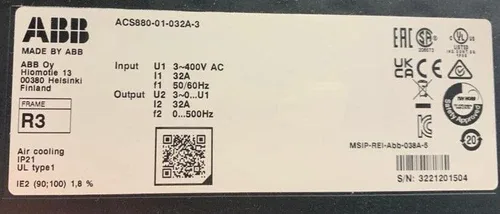 ABB Variable Frequency Drive ACS880-01-032A-1 4