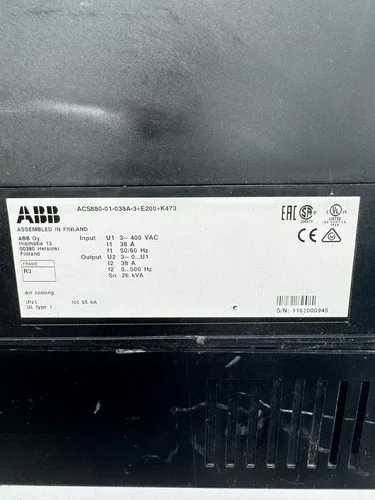 ABB ACS880-01-038A-3+E200+K473 Frequency Converter 4