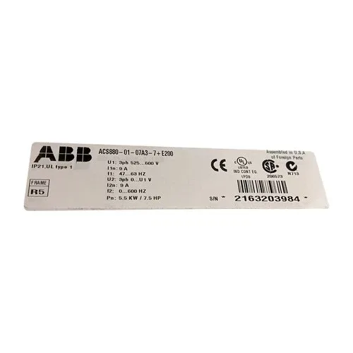 ABB ACS880-01-07A3-7+E200 UMP 2