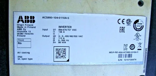 ABB ACS880-104-0110A-5 Inverter Parts/Repair 2