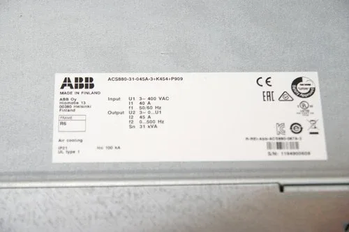 ABB ACS880-31-045A-3+K454+P909 Low Harmonic Single Drive 2