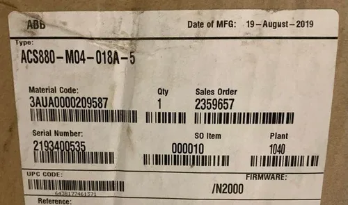 ABB Surplus ACS880-M04-018A-5 4