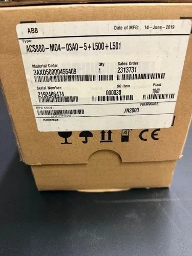 ABB ACS880-M04-03A0-5+L500+L501 variable speed drive with ACS-AP-W FENA-21 2