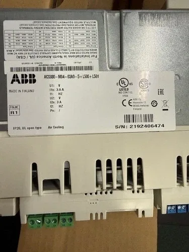 ABB ACS880-M04-03A0-5+L500+L501 variable speed drive with ACS-AP-W FENA-21 4