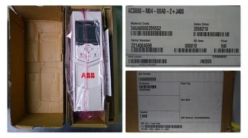 ABB ACS880-M04-08A0-2+J400 2HP 230V 1.5Kw 3P VFD Compact Industrial AC Drive