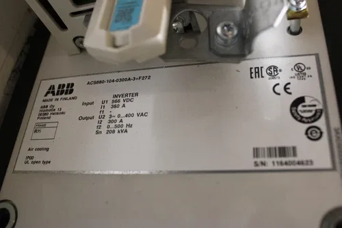 ABB ACS880-104-0300A-3+F272 Inverter 300A 3