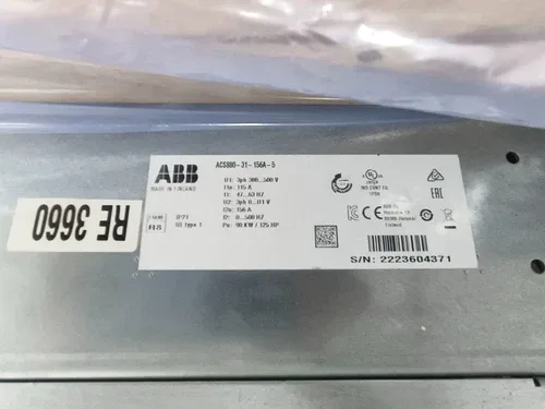 ABB ACS880-31-156A-5 ULTRA-LOW HARMONIC VFD DRIVE 90KW 125HP 3PH 380-500V 4