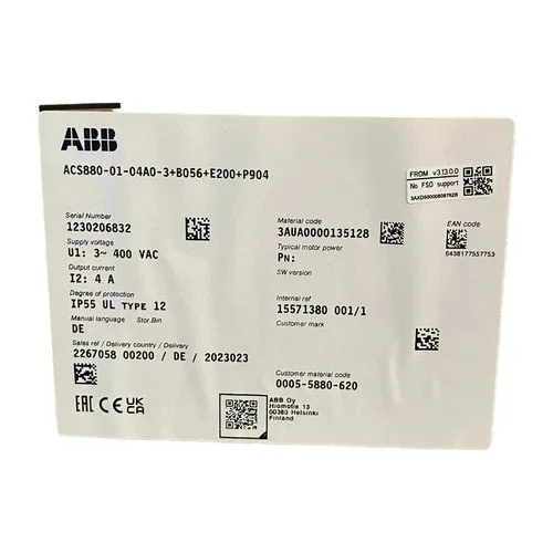 ABB ACS880-01-04A0-3+B056+E200+P904 NFP 2