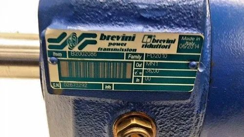 ABB Brevini B2002086 x 36 Gear Box Motor M3AA-112-MC-6-IMBS/IM3001 ratio 36 3