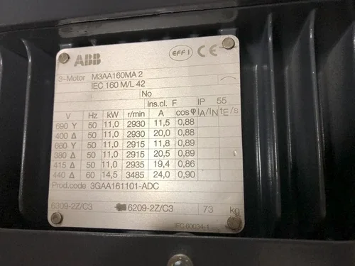 ABB M3AA160MA2 Metric Motor 4