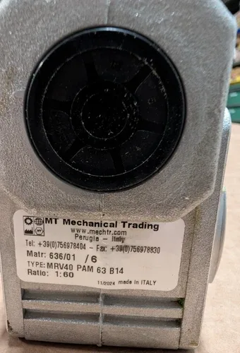 ABB M3AA63A4 Motor With Mechanical Trading MRV40/01 Gear Reducer 3
