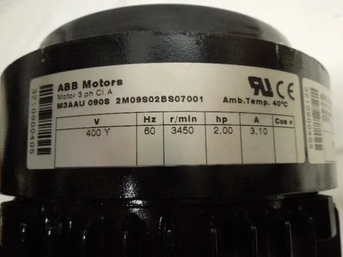 ABB Motors 3ph M3AAU 090S Pump removed from Grundfos Pump 2