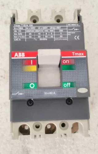 ABB MCCBMOLDED-CASE CIRCUIT BREAKER TMAX T1 E/A 100 690V 40A1sda059579r1 2