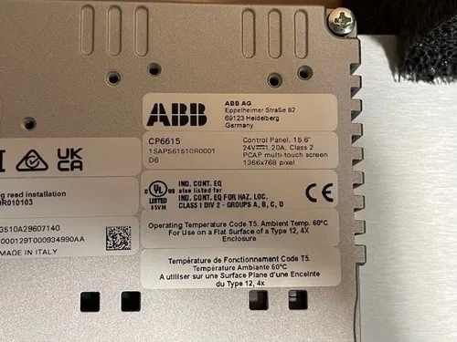 ABB 1SAP561510R0001 / CP6615 CONTROL PANEL 15.6 PCAP MULTI-TOUCH SCREEN 3