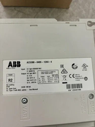 ABB Drive 5HP 480V 3Phase ACS380-0405-12A6-4 3