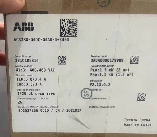 ABB ACS380-040C-04A0-4+K454 Drive 3