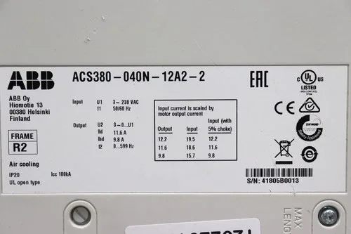 ABB ACS380-040N-12A2-2 Frequency Inverter Unused 2