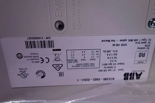 ABB ACS380-040S-02A4-1 Inverter 4