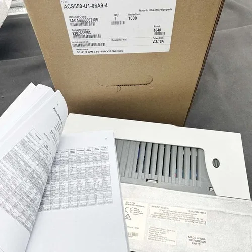 ABB Frequency Drive ACS550-U1-06A9-4 3AUA0000002185 6.9A 480V 3HP 3