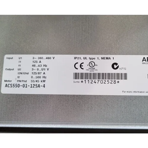 ABB ACS550-U1-125A-4 VFD 3