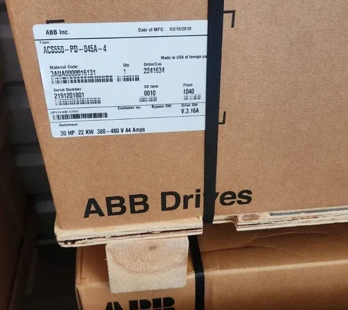 ABB ACS550-PD-045A-4 30hp 480vac 3phase AC Drive with Disconnect Switch