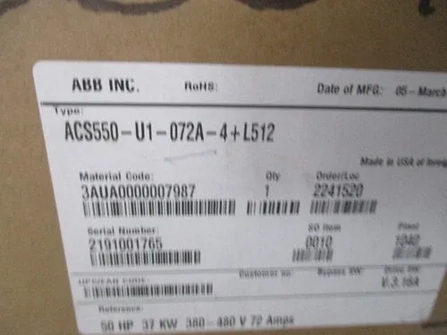 ABB ACS550-U1-072A-4+L512 380-480V 72A 4