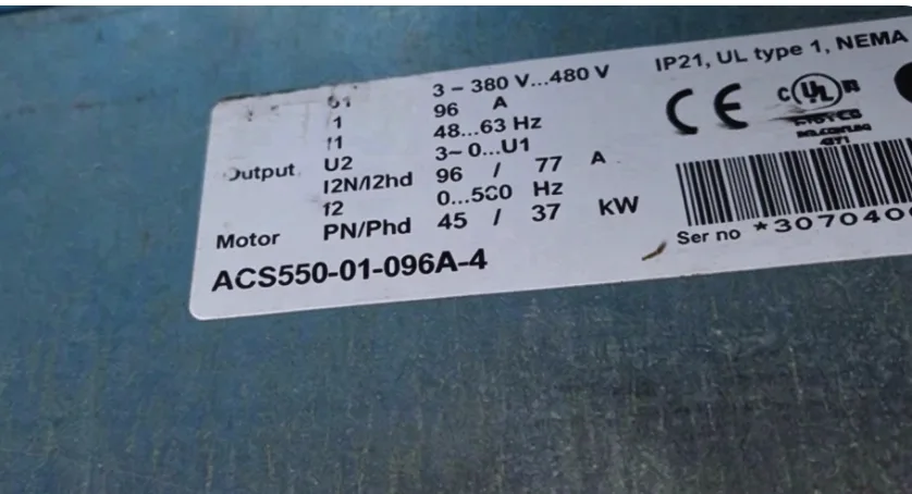 ABB inverter ACS550-01-096A-4 37KW 3
