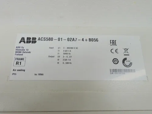 ABB ACS580-01-02A7-4+B056 3