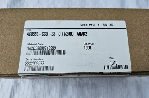 ABB ACS580 ACS580-CCU-23-Q+N2000-AQAK2 Control Board 3