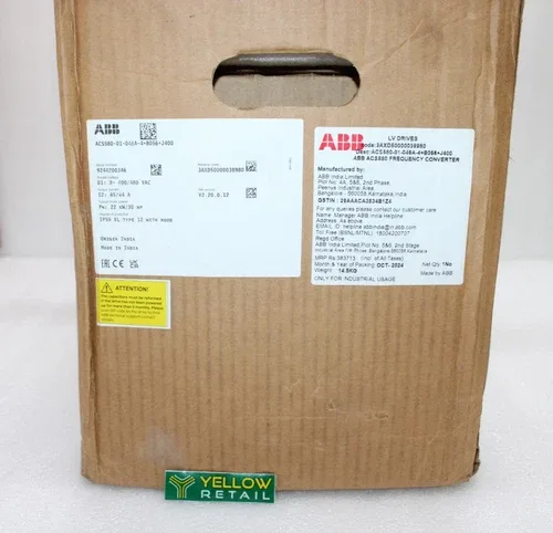 ABB ACS580-01-046A-4+B056+J400 VARIABLE SPEED DRIVE 3AXD5000 HMD0 4