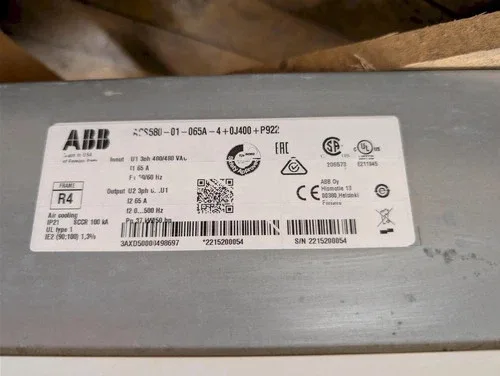 ABB ACS580-01-065A-4+OJ400+P922 AC Drive 40HP 480V VFD Variable Frequency Invert 2
