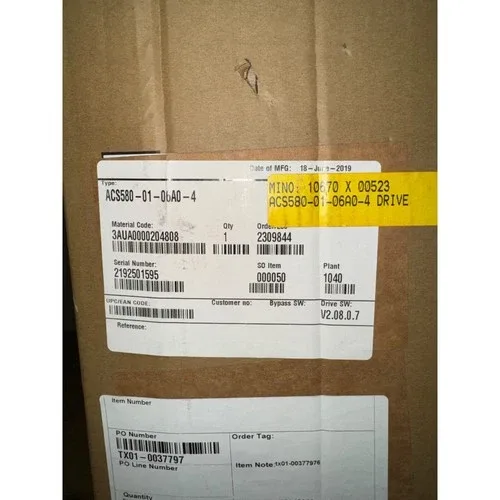 ABB ACS580-01-06A0-4 DRIVE WITH KEYPAD 5-HP 480-VAC - MAKE OFFER 3