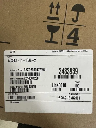 ABB ACS580-01-10A6-2 Variable Frequency Drive 230v 3phase 3HP VFD HVAC 3