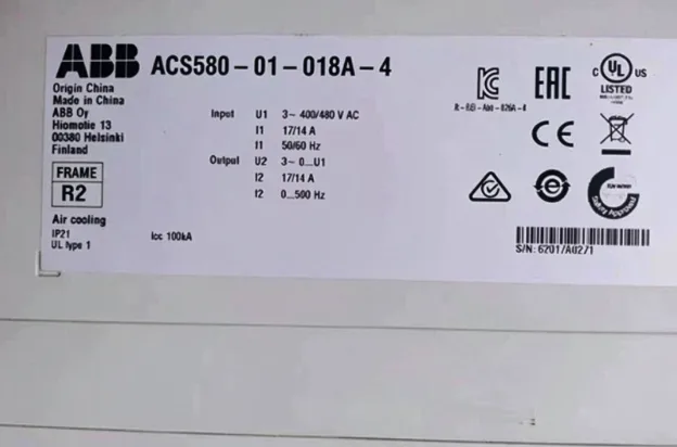 ABB ACS580-01-18A-4 inverter 4