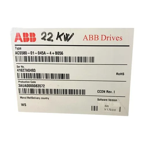 ABB ACS580-1-045A-4+B056 NFP 2