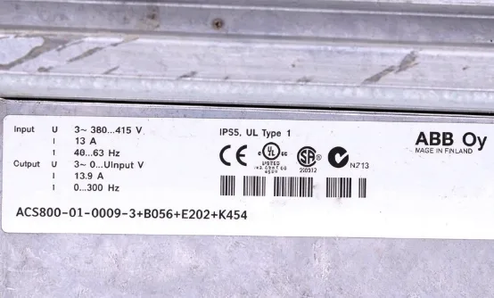 ABB ACS800-01-0009-3+B056+E202+K454 2