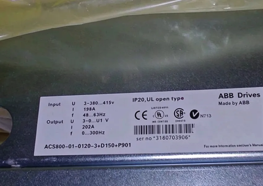 ABB ACS800-01-0120-3+D150+P901 frequency converter