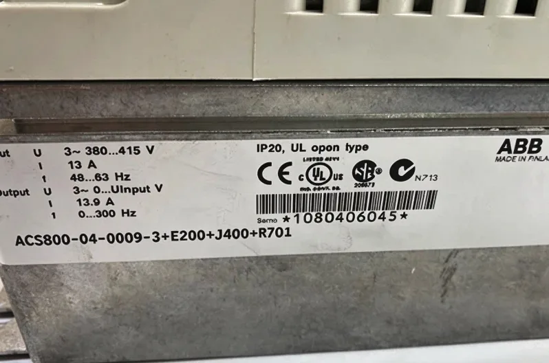 ABB Frequency Converter ACS800-04-0009-3+E200+J400+R701 4